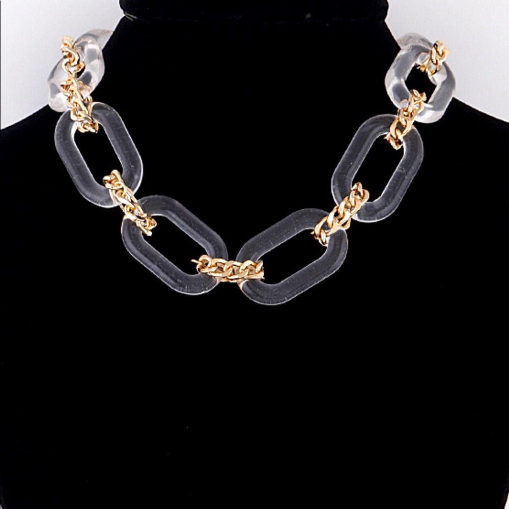 SOLDOUT 😢Chain Clear Link Necklace